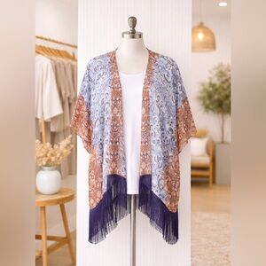 TWO BY VINCE MOROCCAN TILE KIMONO